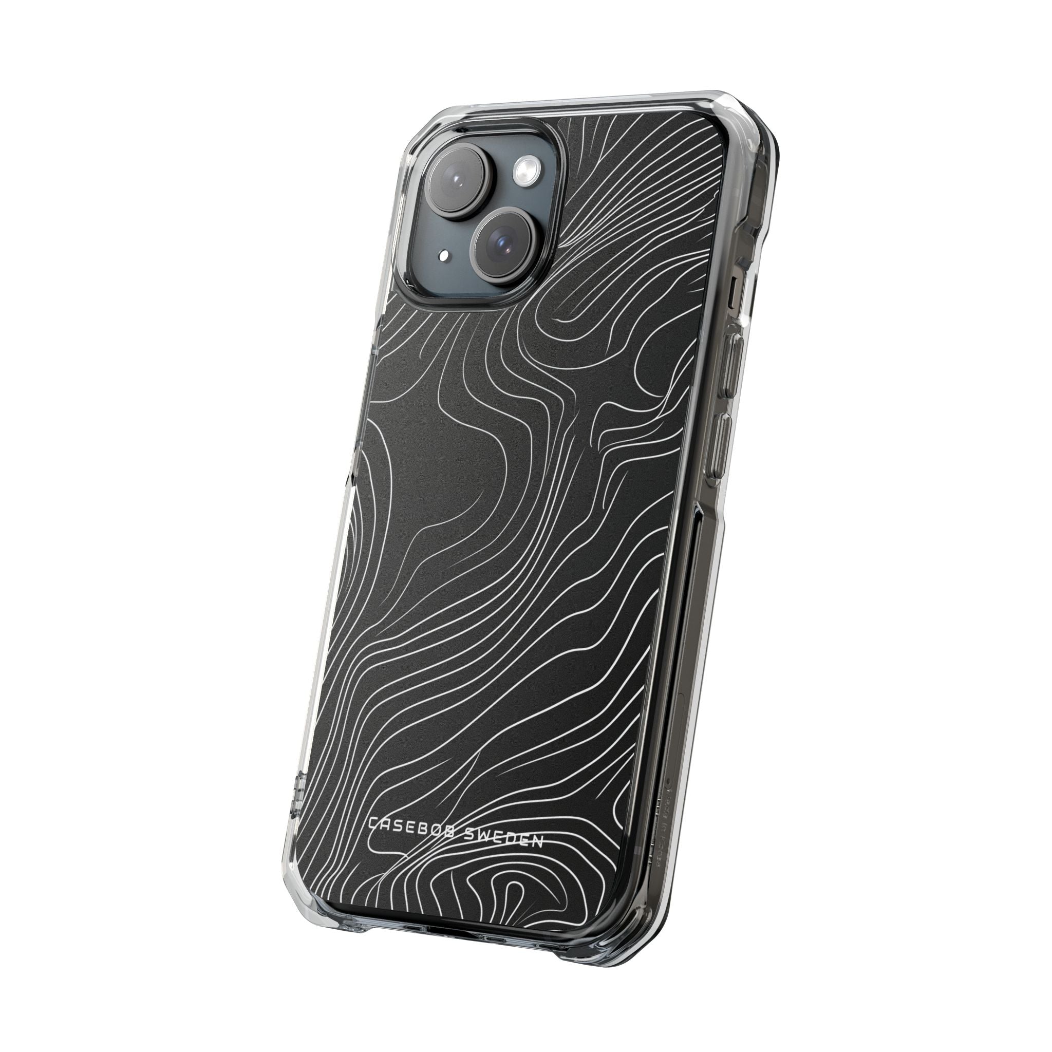 Contour Waveform Flow iPhone 15 - Clear Impact Phone Case