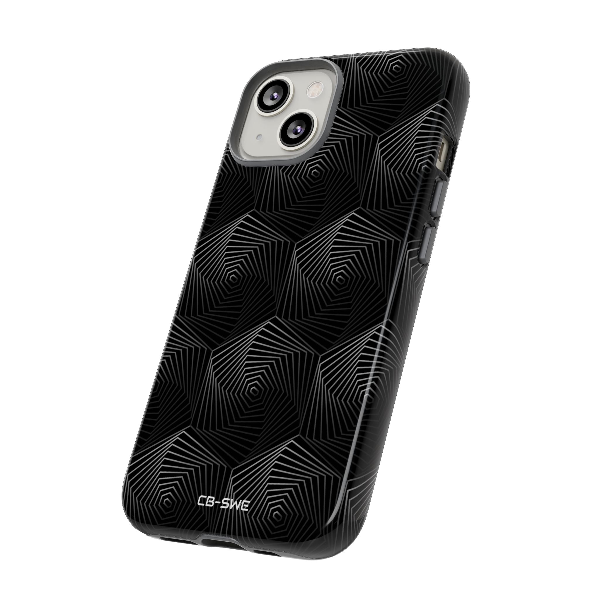 Geometric Spiral Illusion - iPhone Case