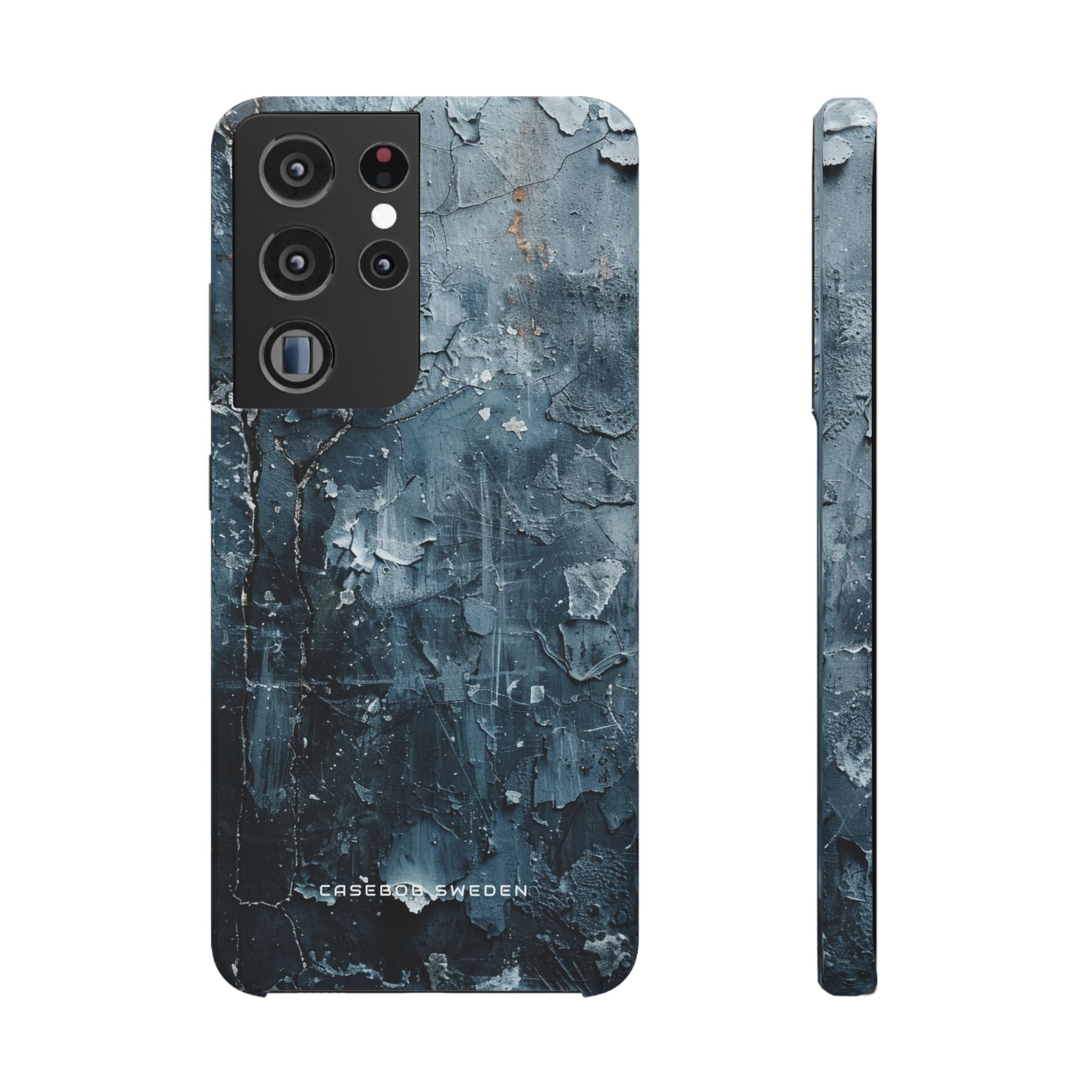 Weathered Blue Tapestry with Cracked Layers Samsung S21 - Slim Phone Case