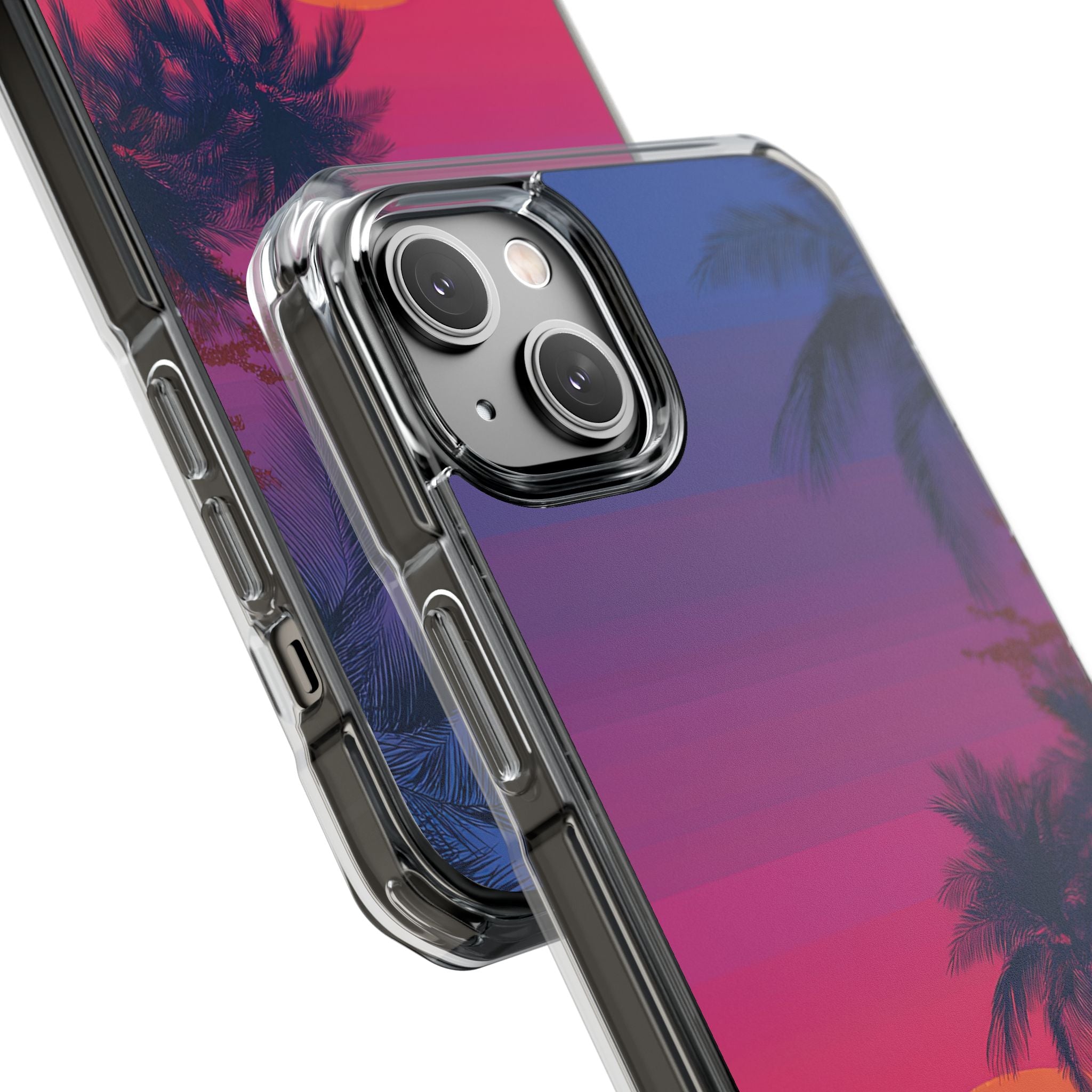 Tropical Sunset Silhouettes iPhone Case - Impact