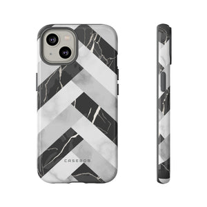 Grey Herringbone - Protective Phone Case