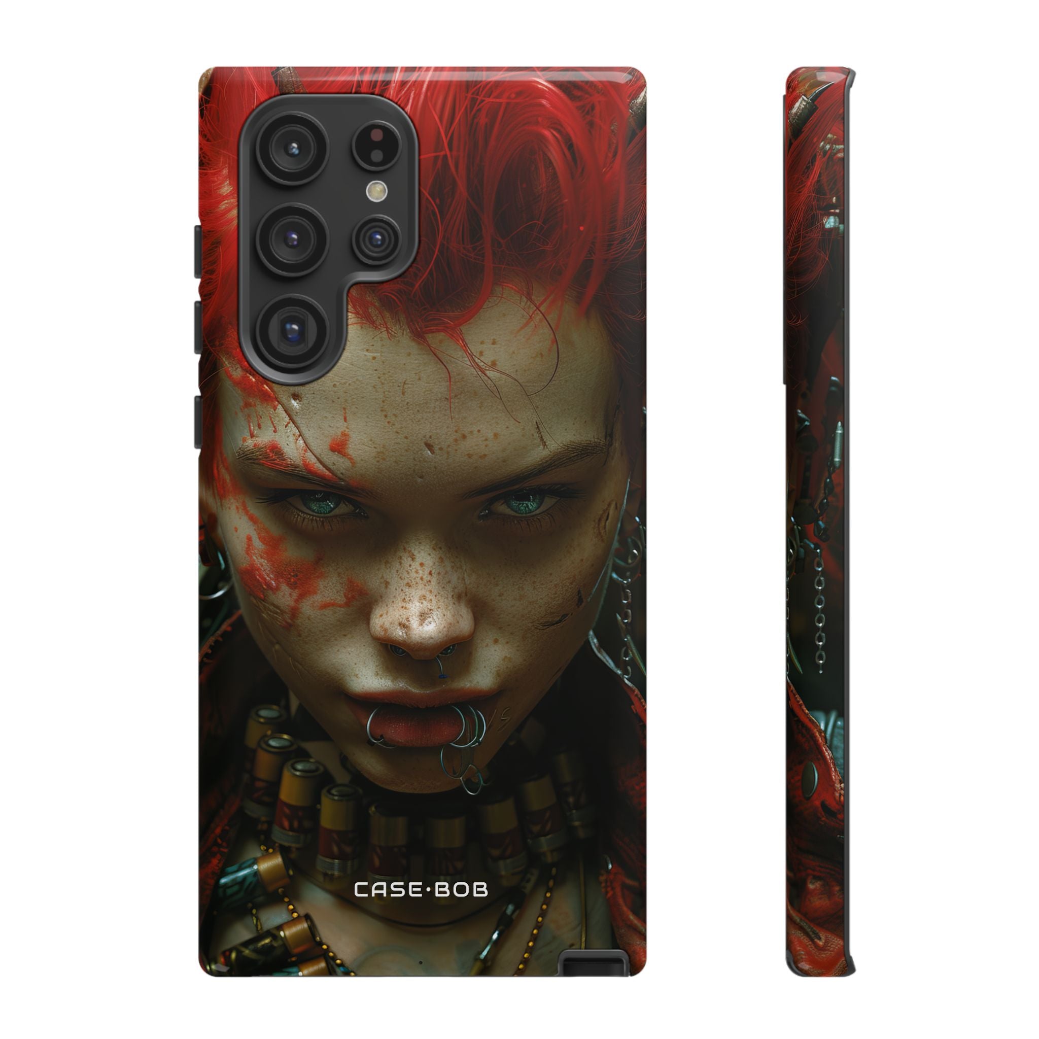 Red Spike Gaze Samsung S22 Ultra Case - Tough