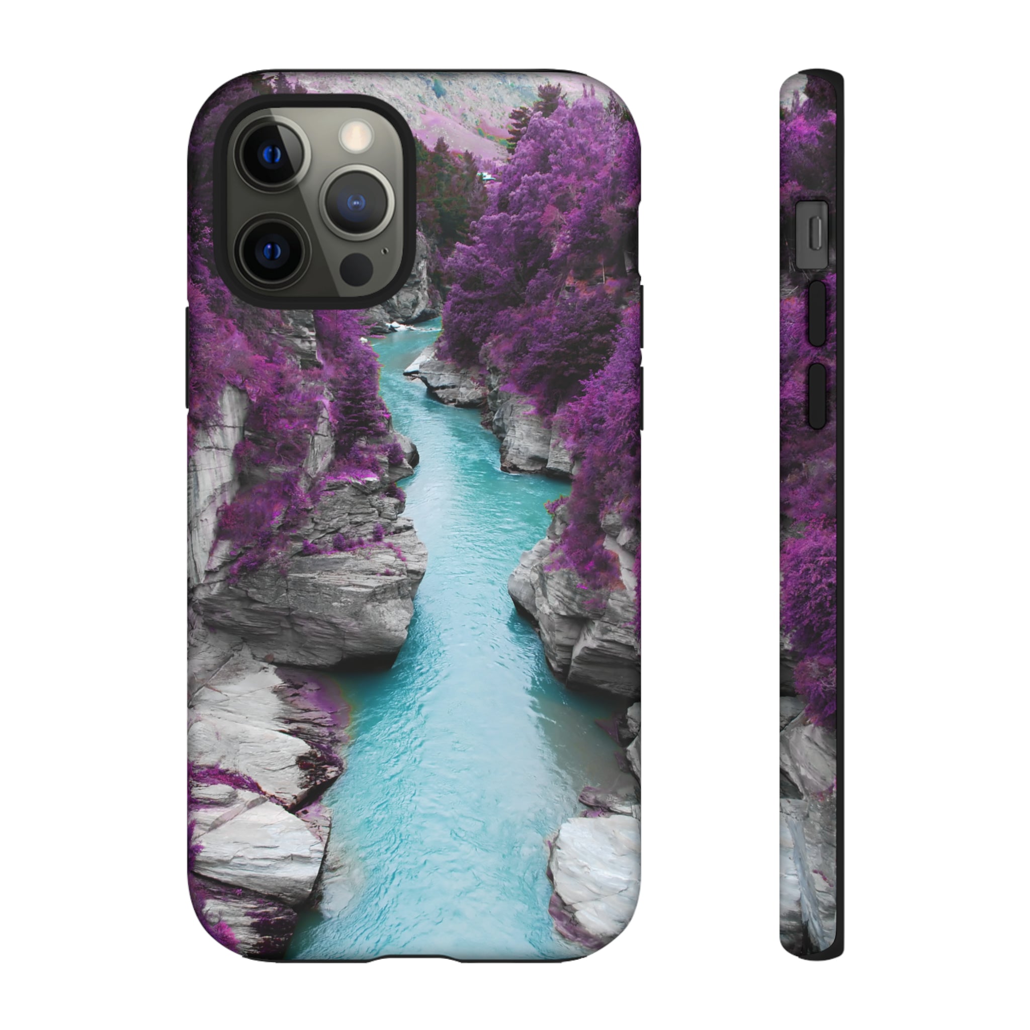 Purple Pine Forest - Protective Phone Case