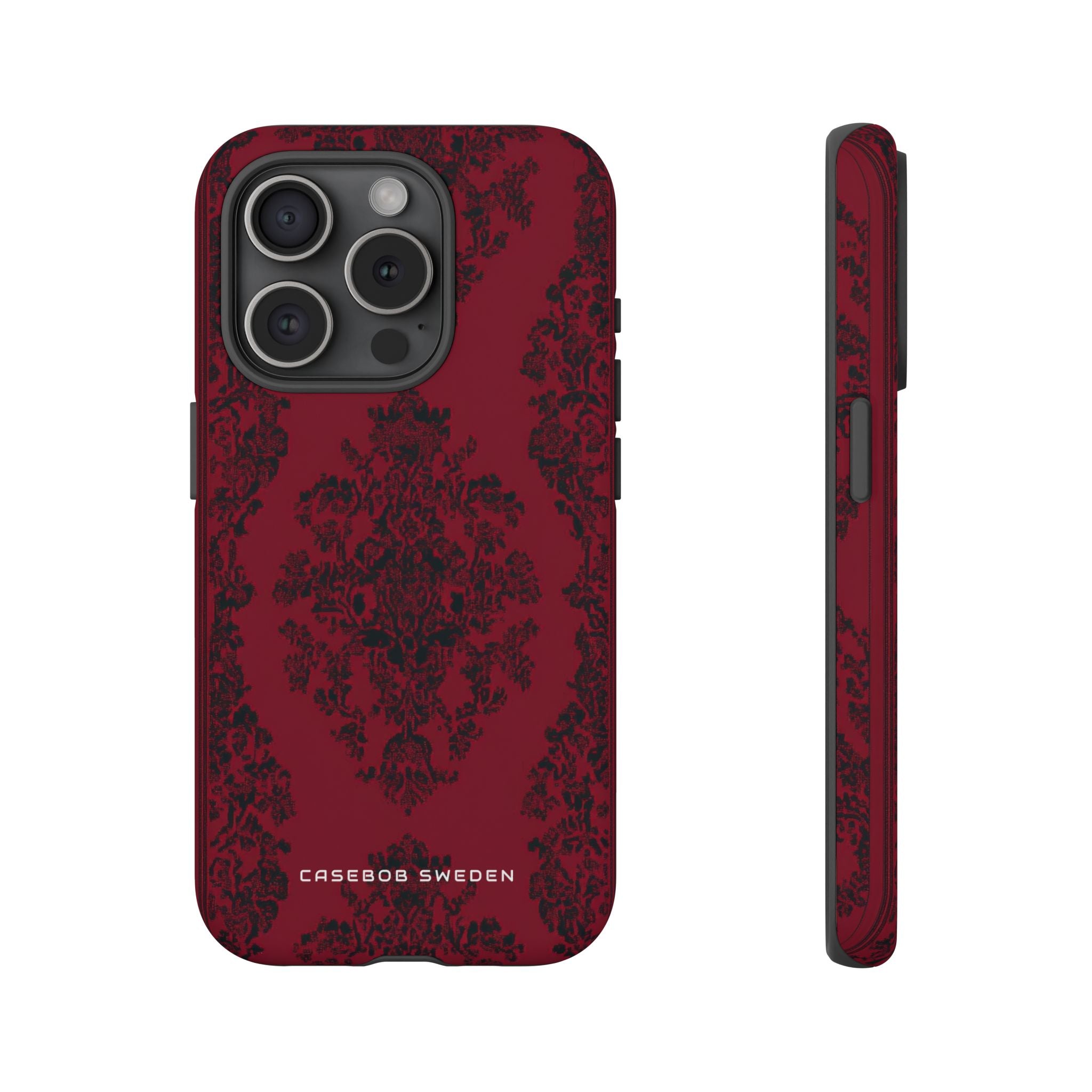 Gothic Crimson Elegance iPhone 15 - Tough Phone Case