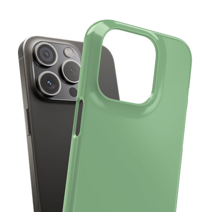 Dark Sea Green iPhone 15 - Slim Phone Case