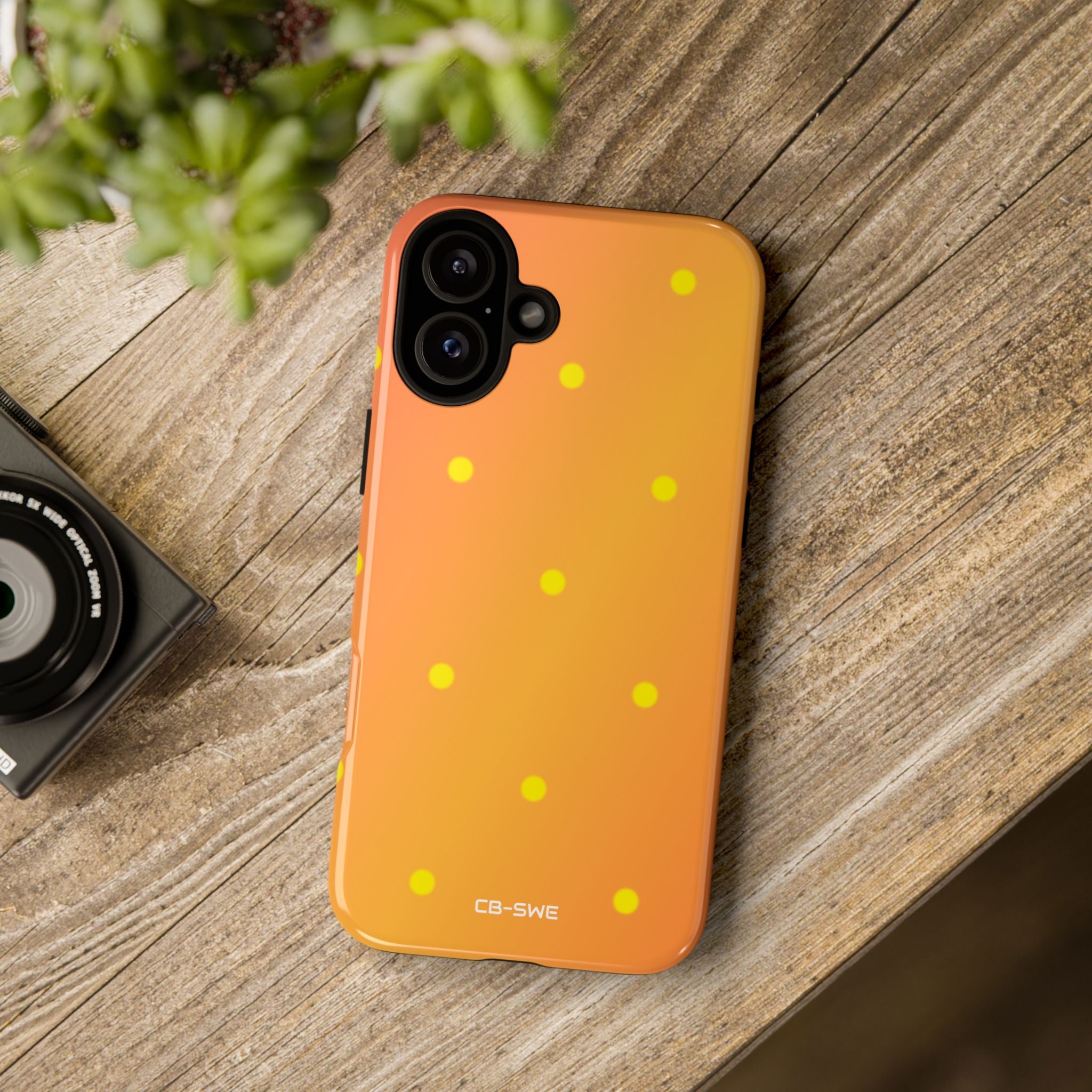 Sunset Dots Radiance - iPhone Case