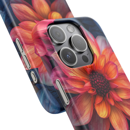 Fiery Bloom Harmony iPhone 15 - Slim Phone Case