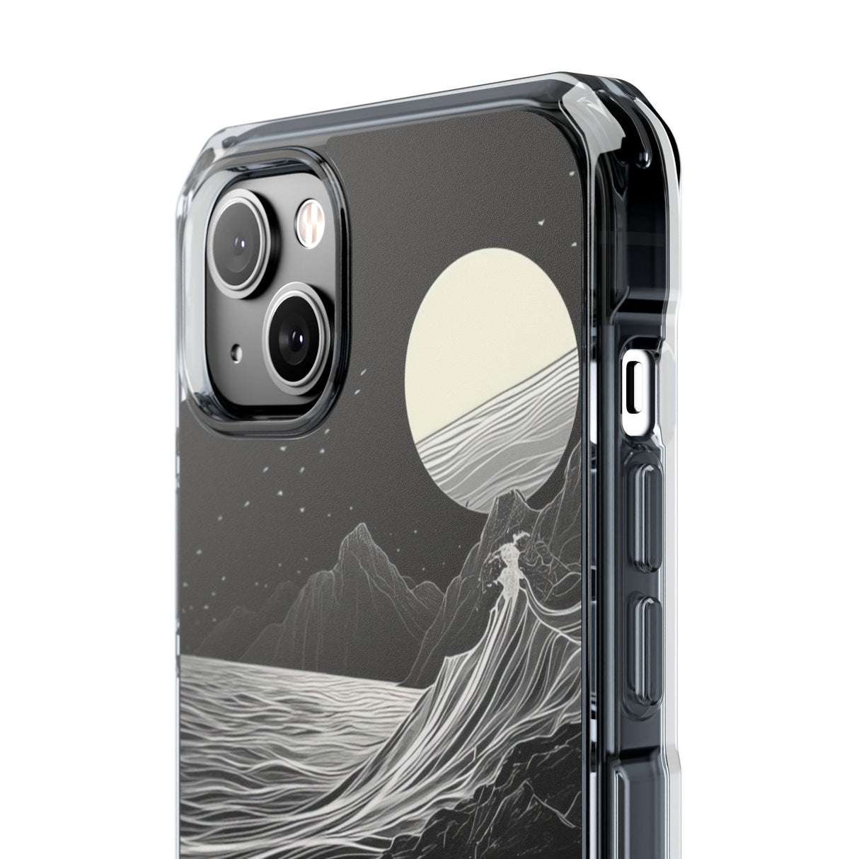 Moonlit Serenity – Handyhülle für iPhone (Clear Impact – Magnetisch)