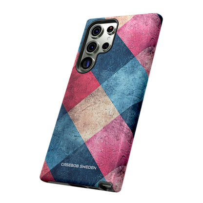 Bold Geometric Squares - Tough Samsung S23 Phone Case