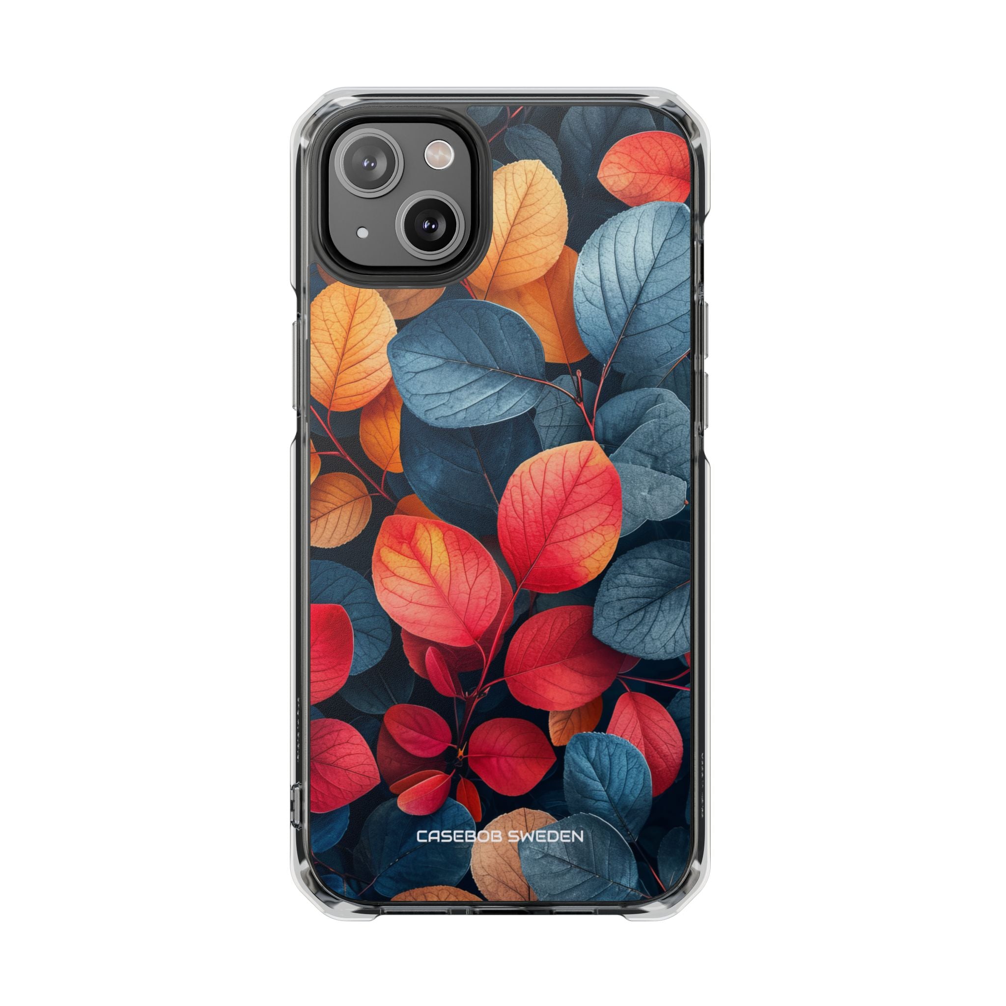 Vibrant Nature Leaves - Clear Impact iPhone 14 Phone Case