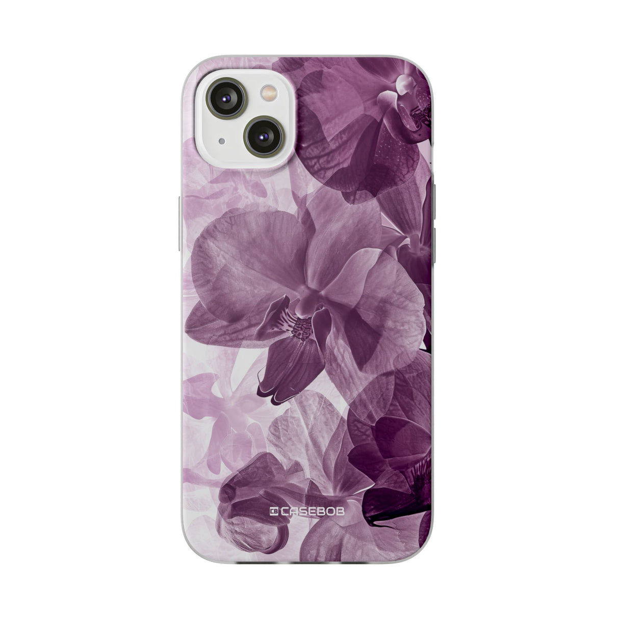 Strahlendes Orchideen-Design | Handyhülle für iPhone (flexible Hülle) 