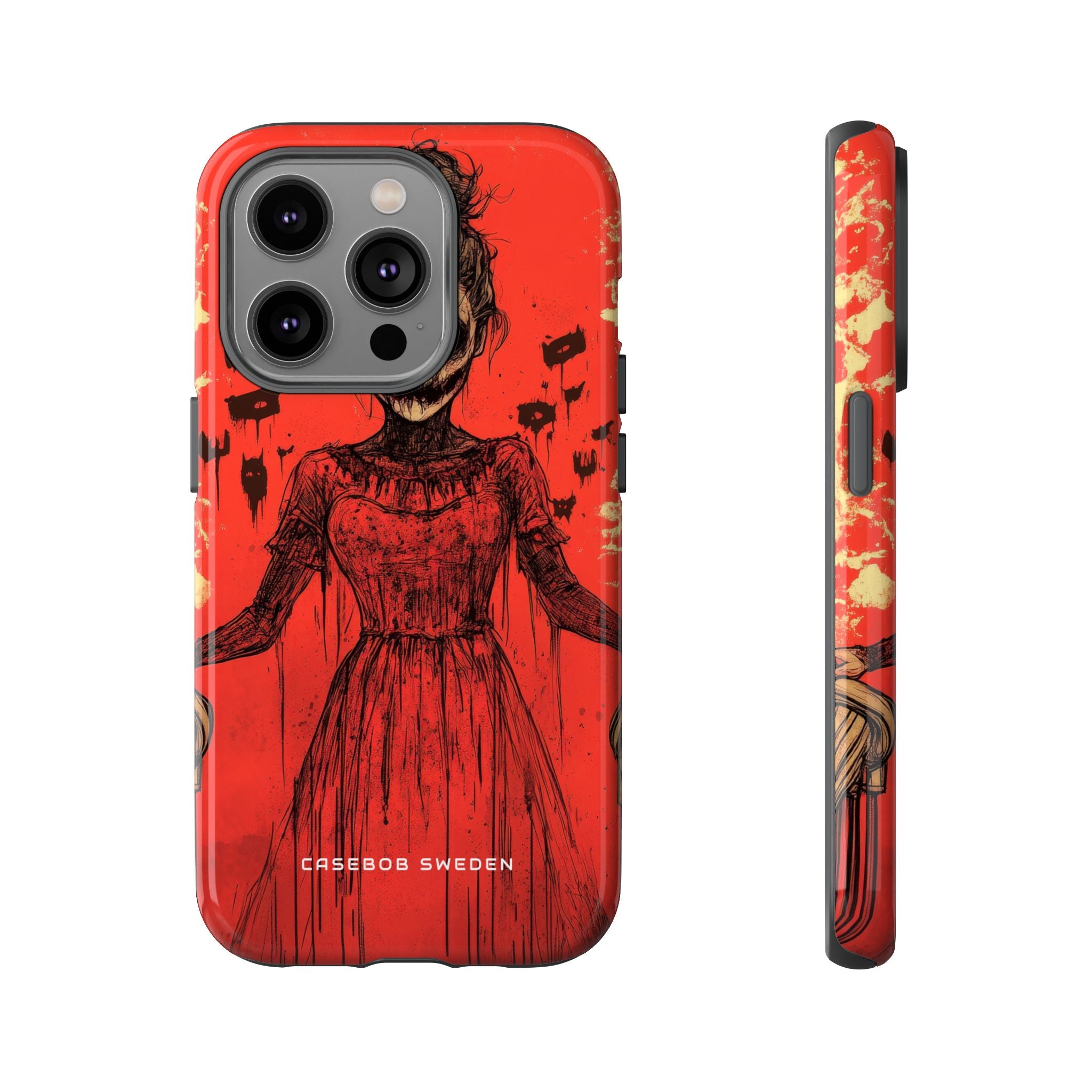 Haunting Scarlet Descent iPhone 14 - Tough Phone Case