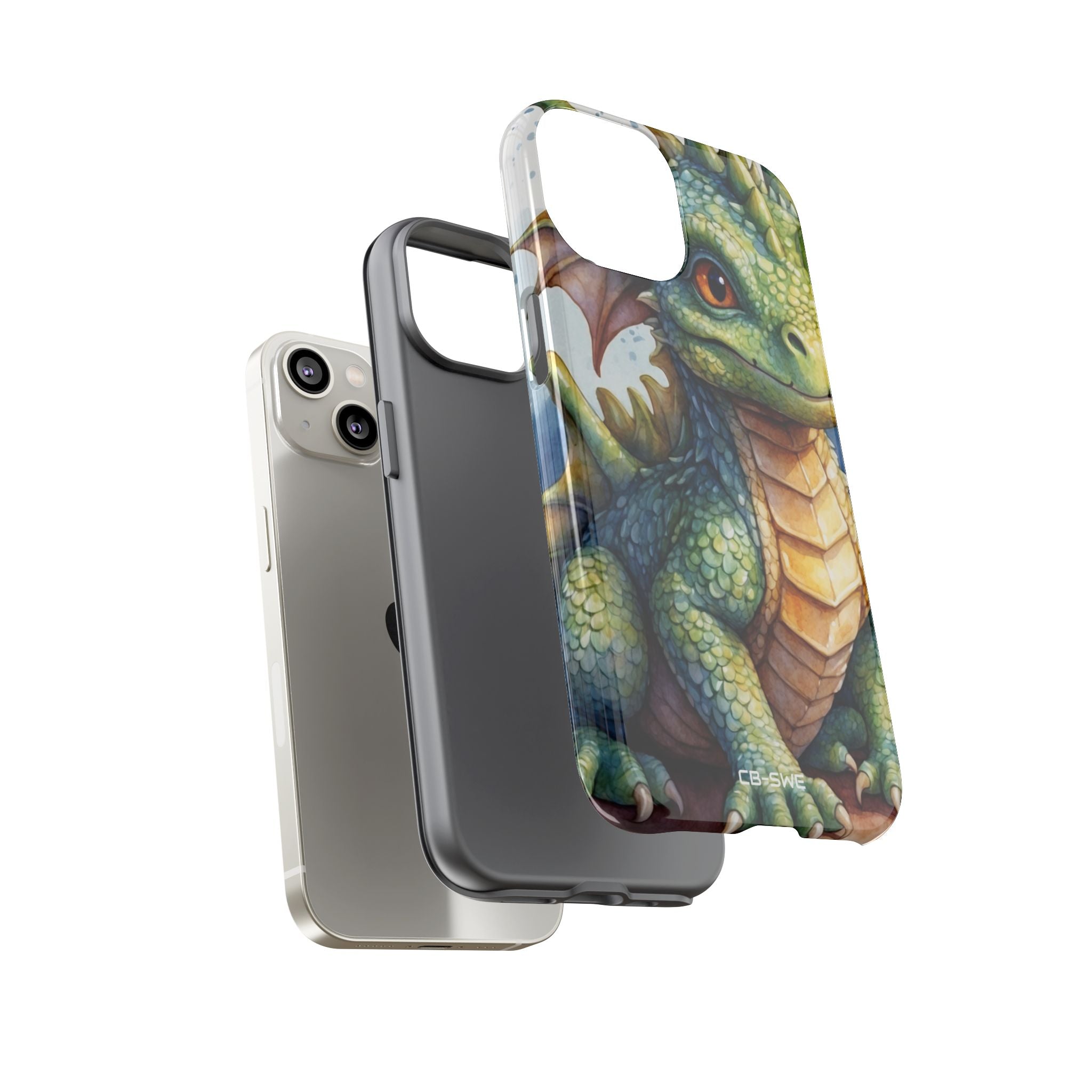 Green Dragon Smiles - iPhone Case