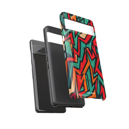Vivid Geometry Dance - Google Pixel Case