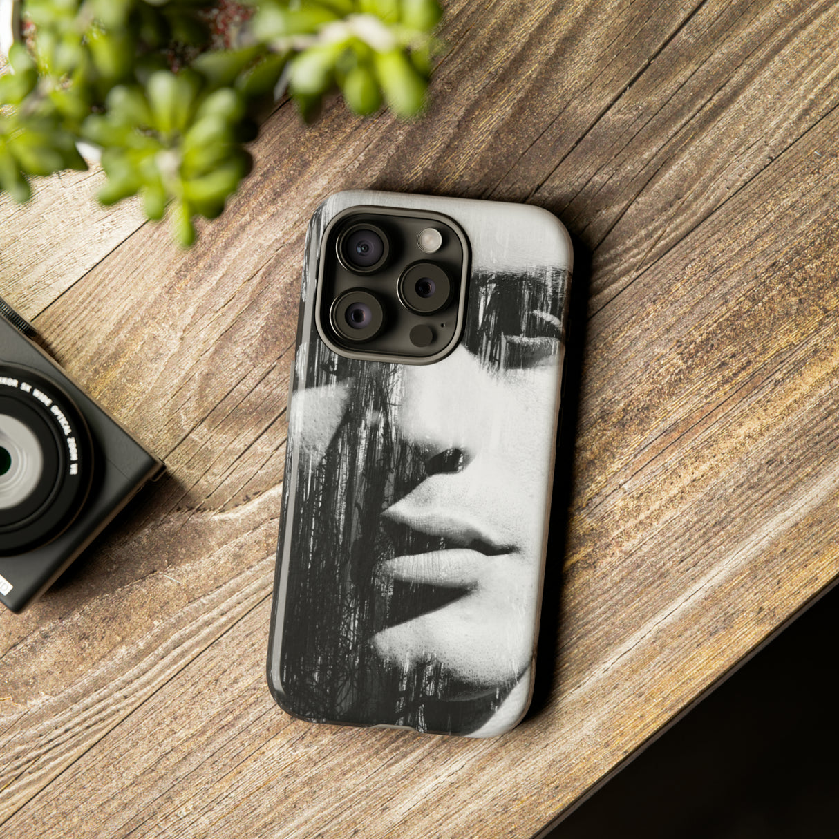 Black & White Pop Art - Protective Phone Case