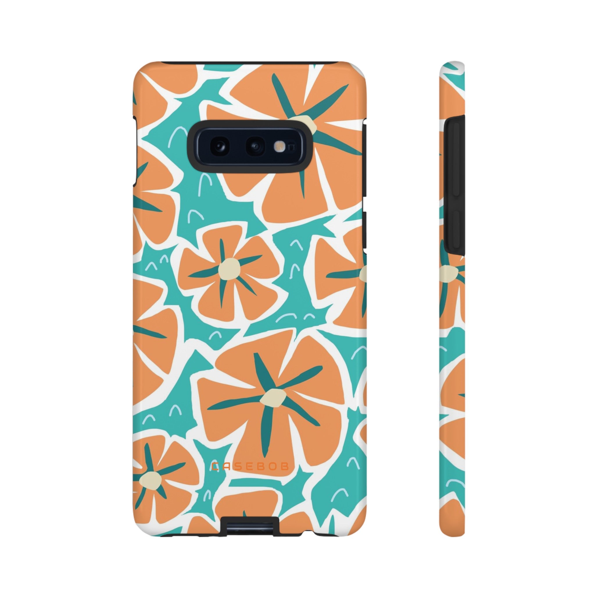 Orange Happy Flower - Protective Phone Case