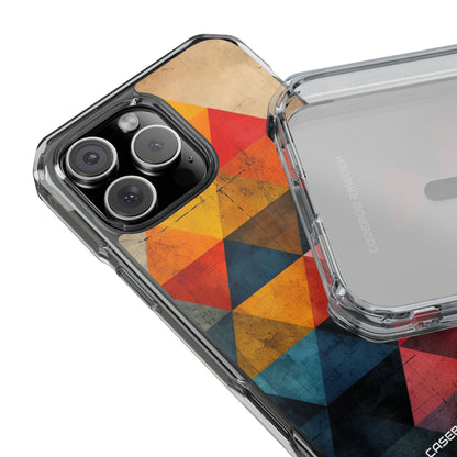 Geometric Energy - Clear Impact iPhone 16 Phone Case