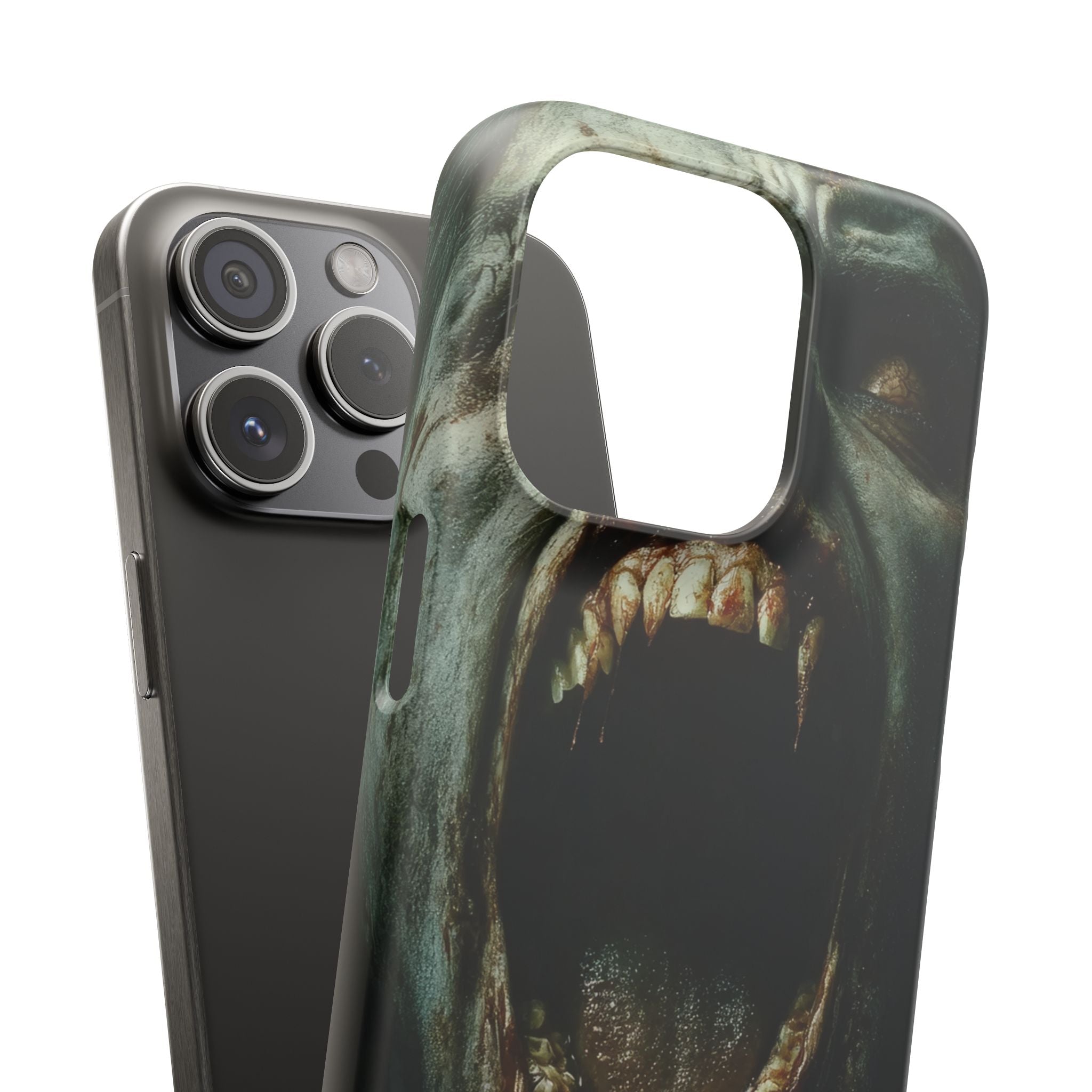 Gothic Wail of Decay iPhone 15 - Slim Phone Case