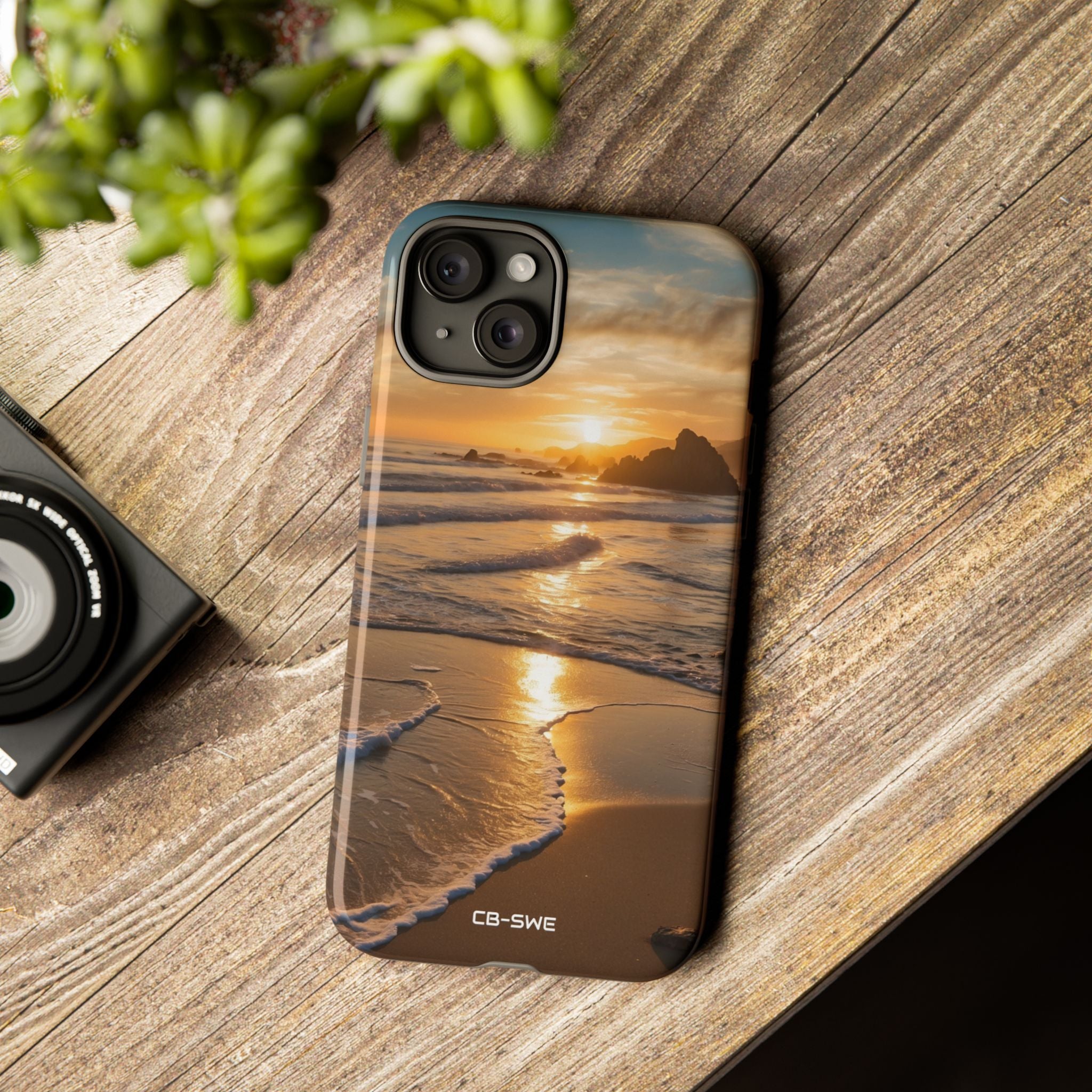Waves Embrace Shore - iPhone Case