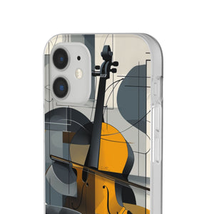 Cello-Abstraktion | Flexible Handyhülle für iPhone