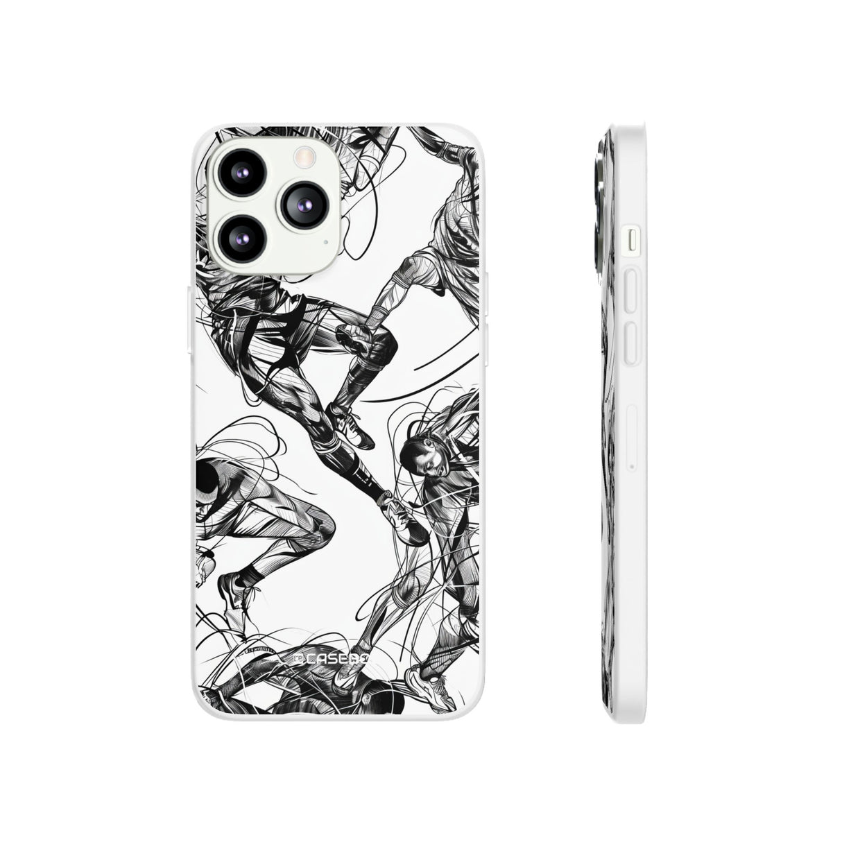 Dynamic Athletic Surrealism | Flexible Phone Case for iPhone