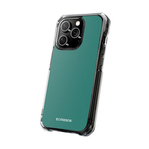 Seladongrün | Handyhülle für iPhone (Clear Impact Case – magnetisch) 