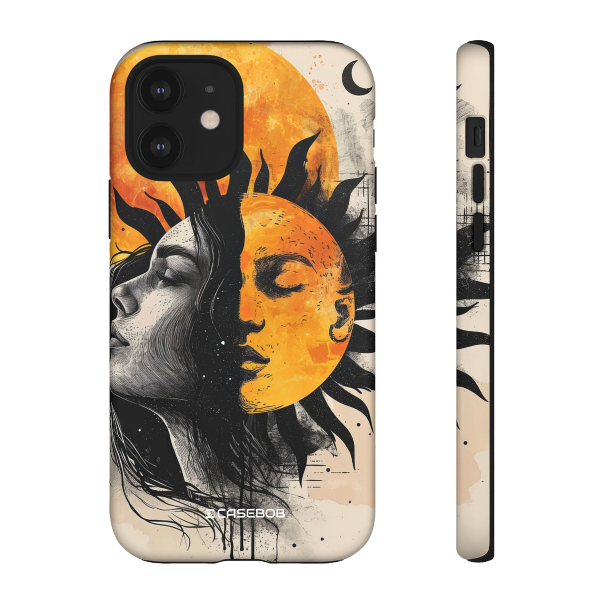 Sunlit Duality | Protective Phone Case for iPhone