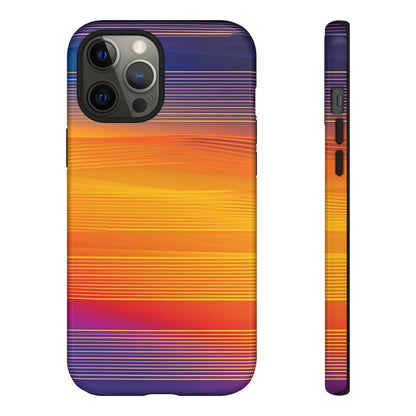 Orange Fusion: Data Artistry - Protective Phone Case