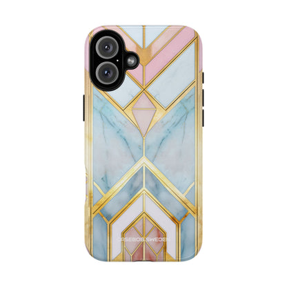 Gold Pink Art Deco - Tough iPhone 16 Phone Case