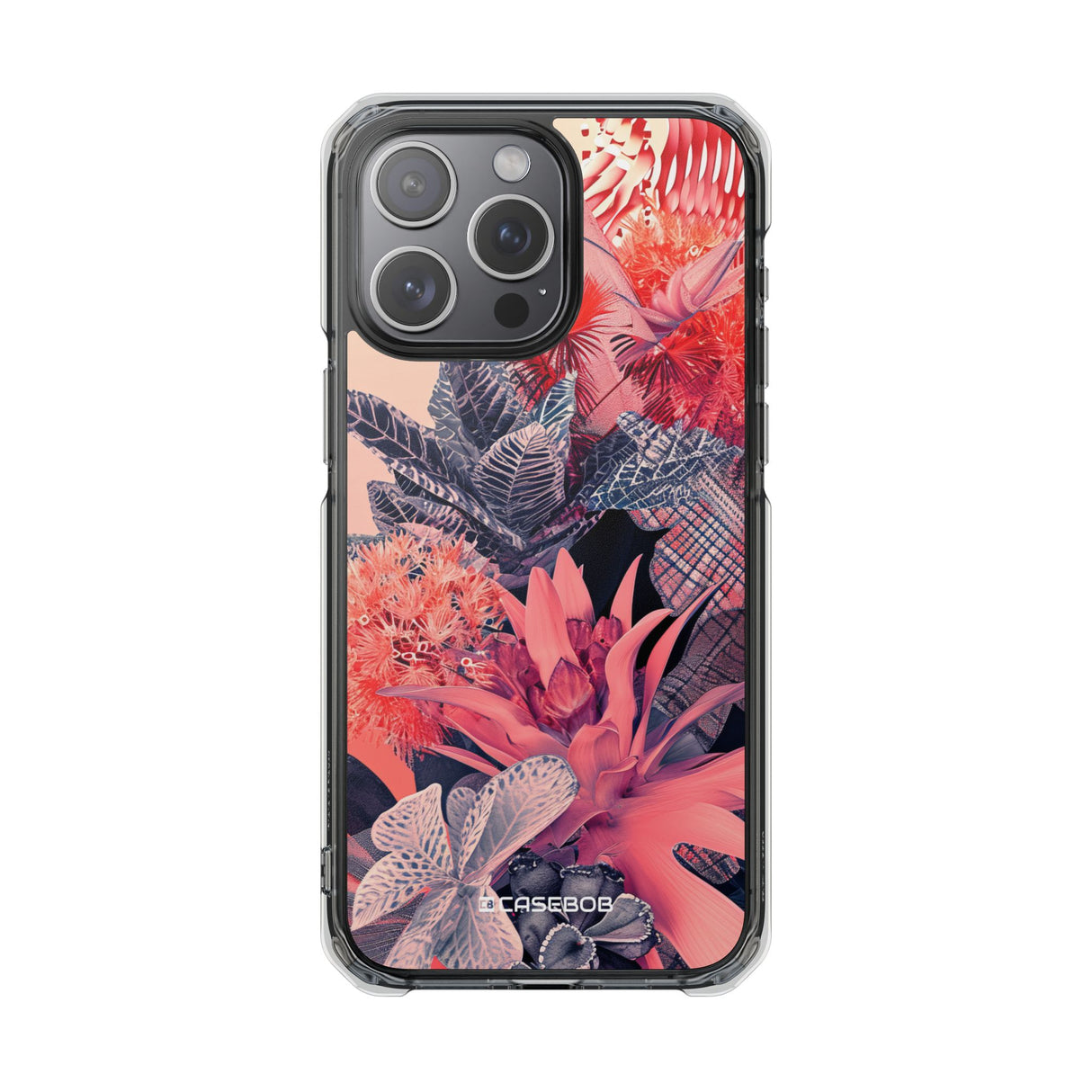 Living Coral Design | Handyhülle für iPhone (Clear Impact Case – magnetisch) 