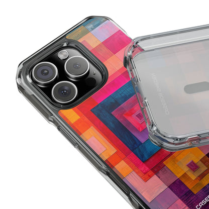 Vibrant Geometry - Clear Impact iPhone 16 Phone Case