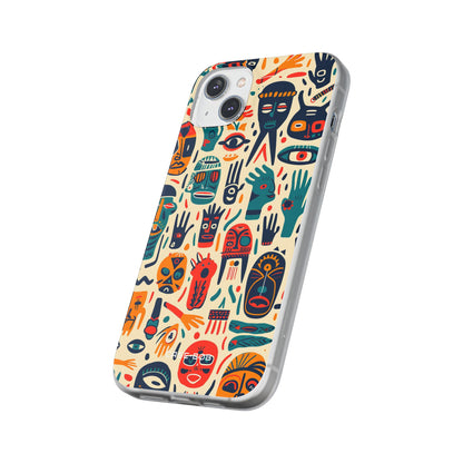 Vivid Faces iPhone 14 Plus Case - Soft