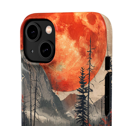 Celestial Glow Over Reflective Landscape iPhone 14 - Slim Phone Case