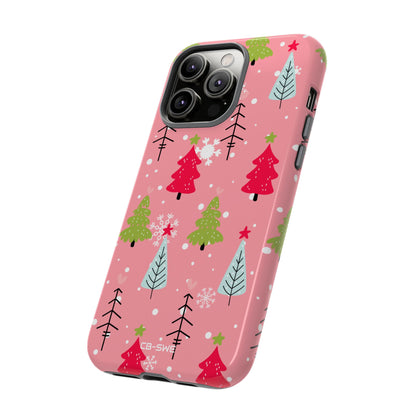 Festive Trees Dance - iPhone Case