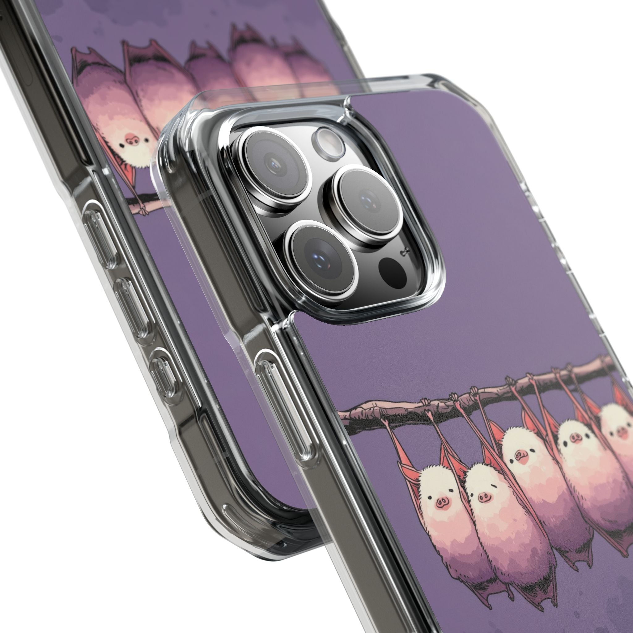 Bats Hang Playfully iPhone Case - Impact
