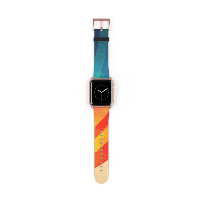 Curved Rainbow Breeze - Watch Band