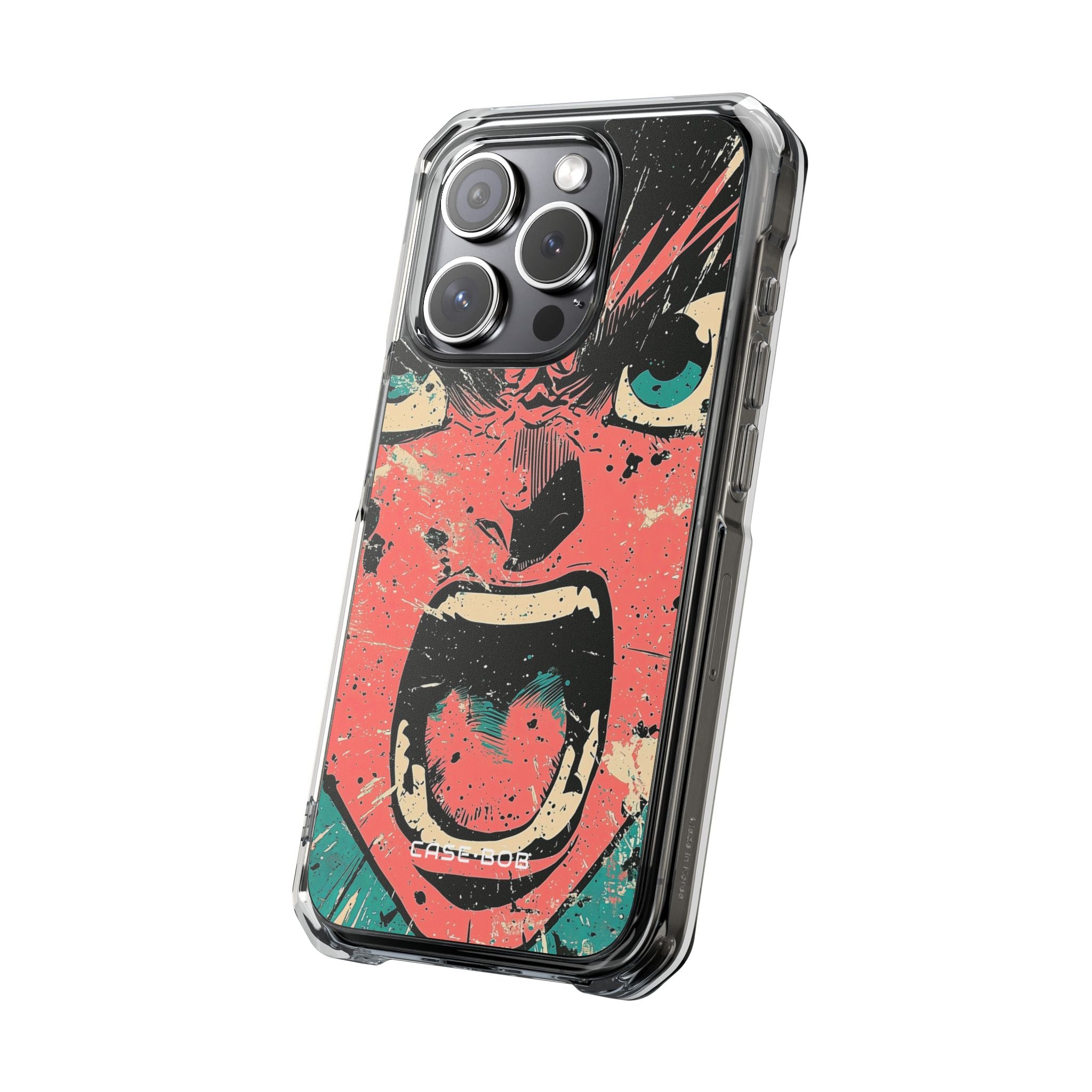 Screaming Face Pink iPhone 15 Pro Case - Impact
