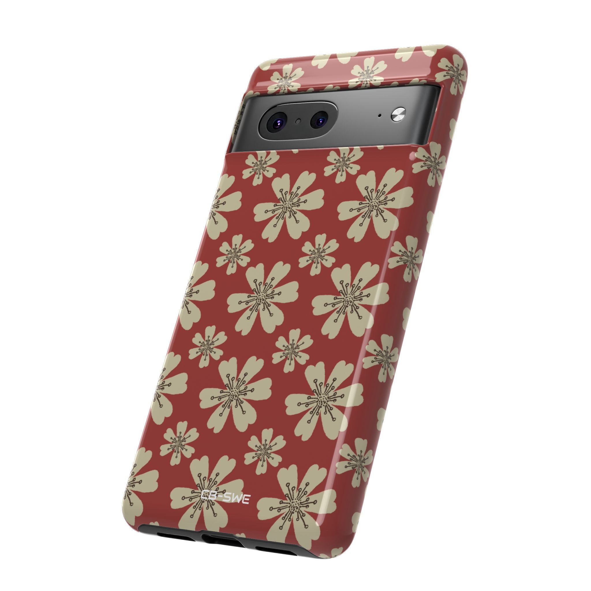 Retro Red Florals - Google Pixel Case