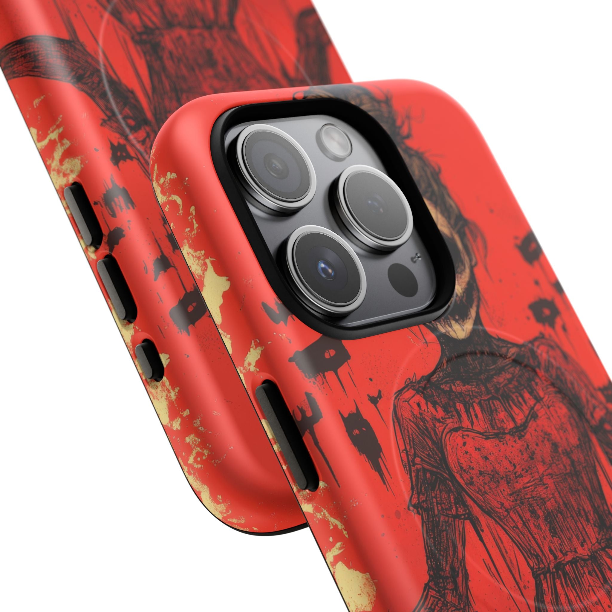 Haunting Scarlet Descent iPhone 15  Tough+ Phone Case