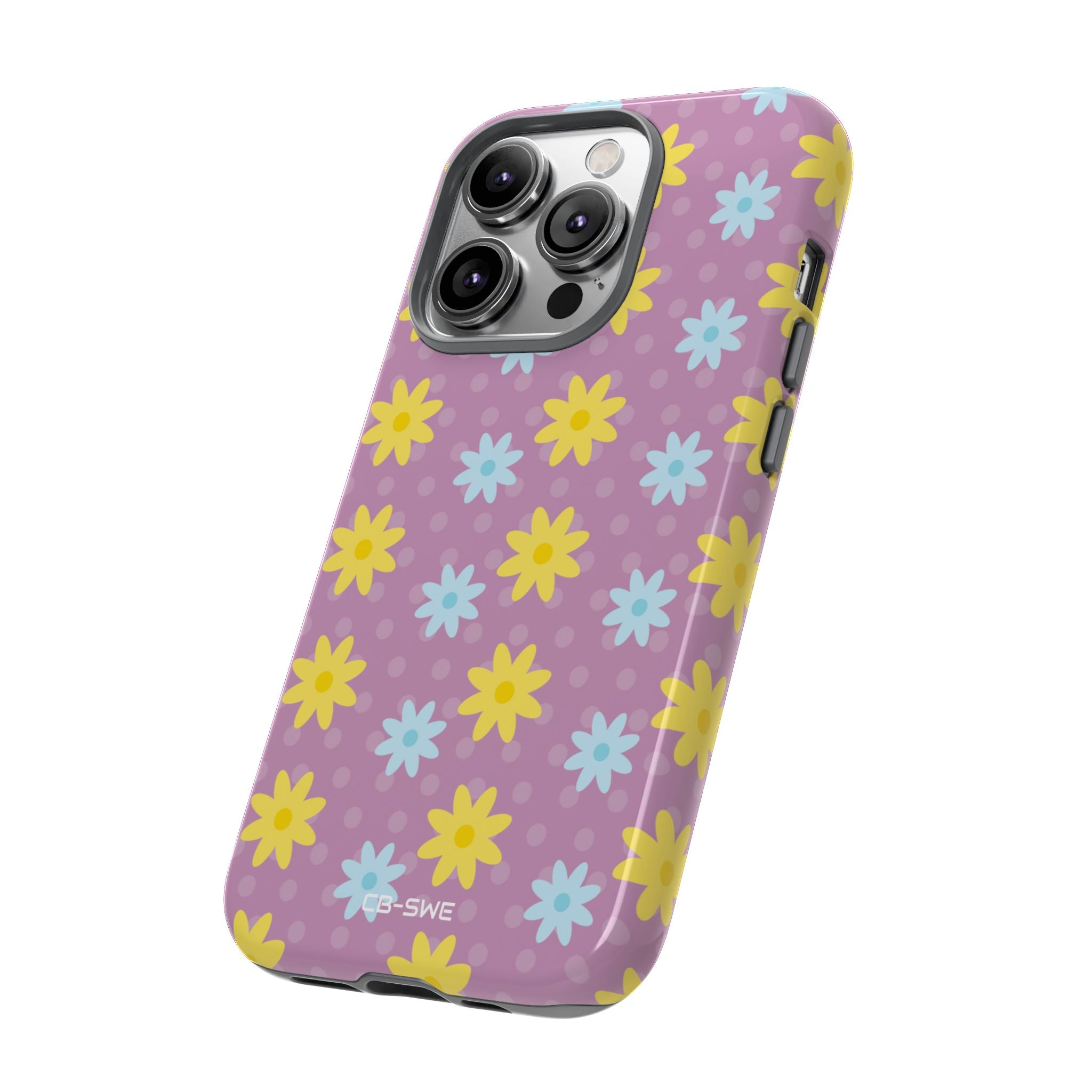 Flower Dots Dance - iPhone Case