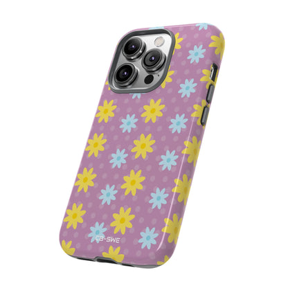 Flower Dots Dance - iPhone Case