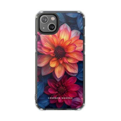 Fiery Bloom Harmony iPhone 14 - Clear Impact Phone Case