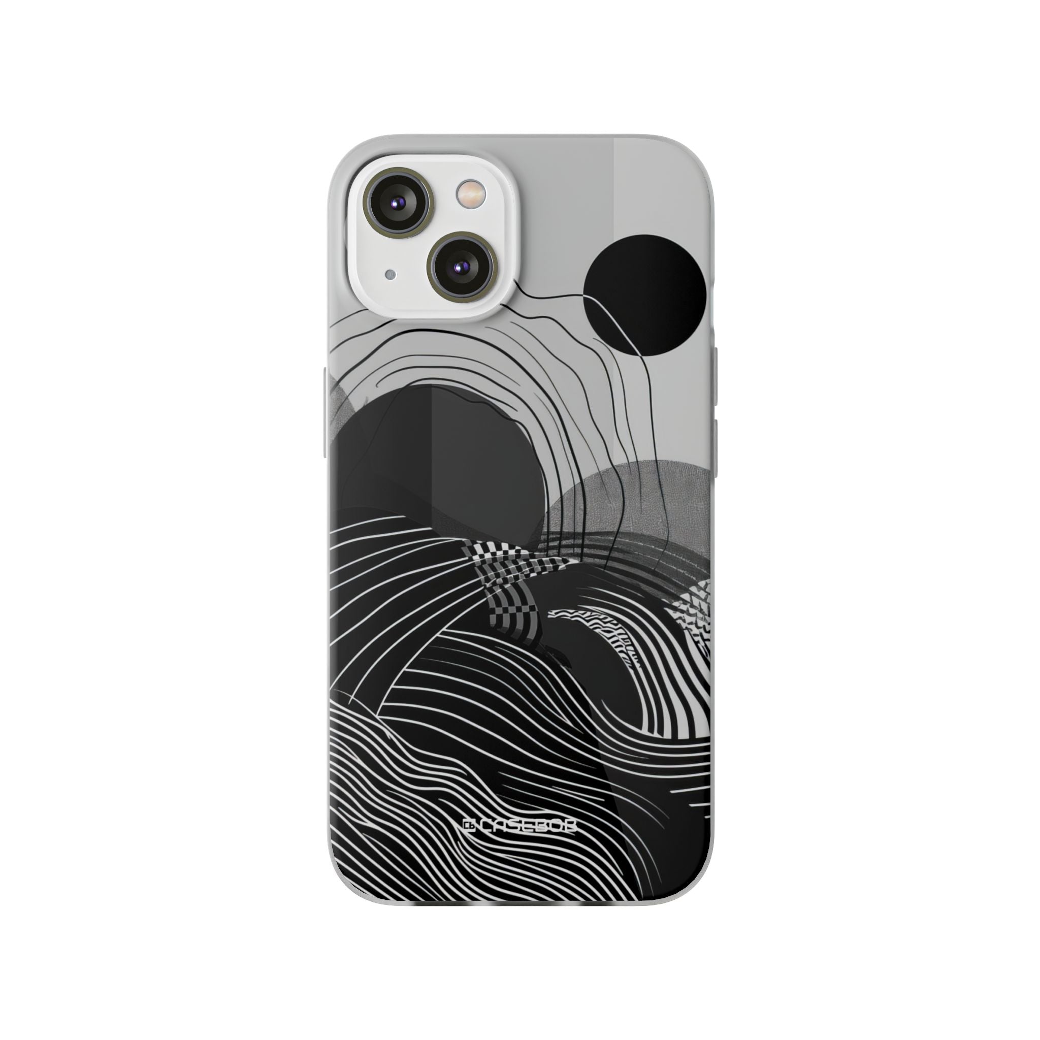 Monochrome Dynamics | Flexible Phone Case for iPhone