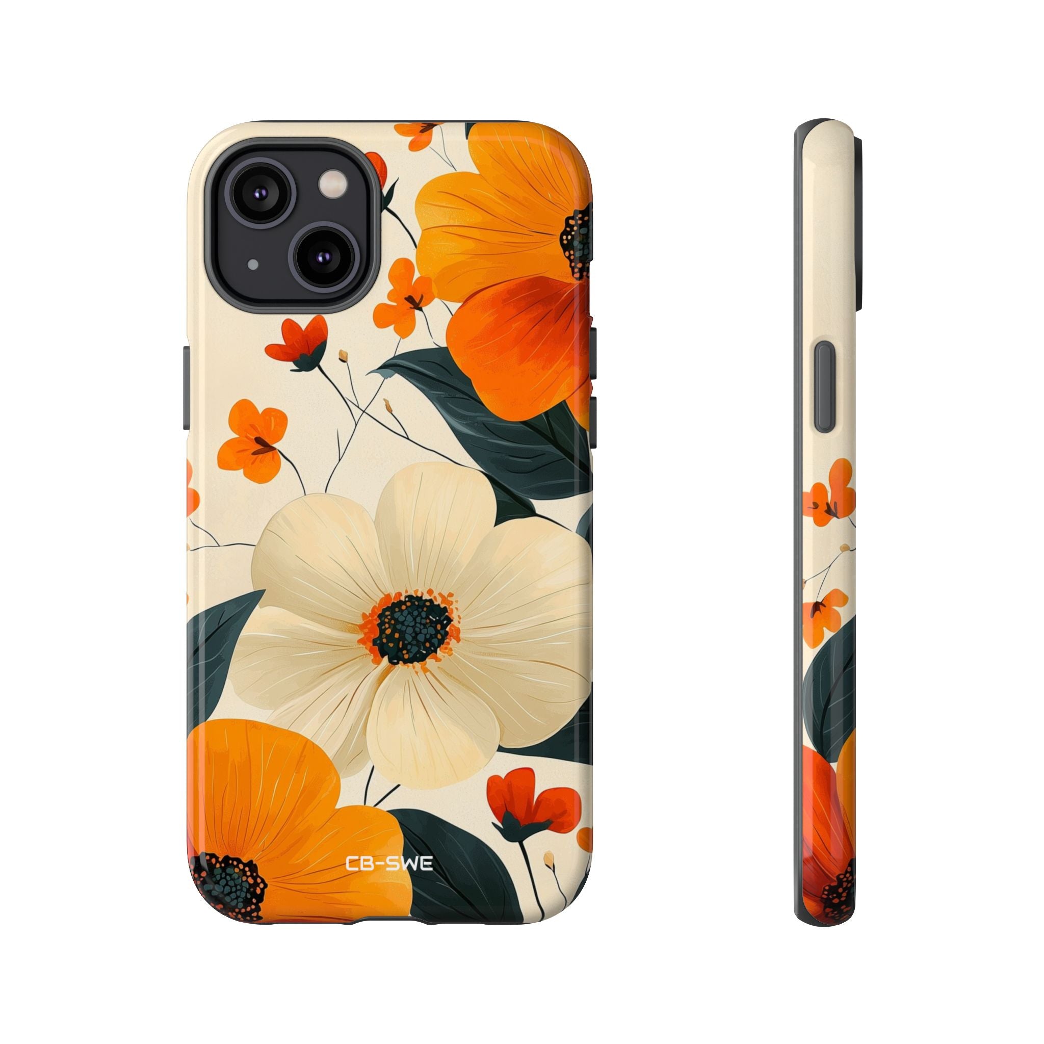 Vibrant Flowers Bloom - iPhone Case