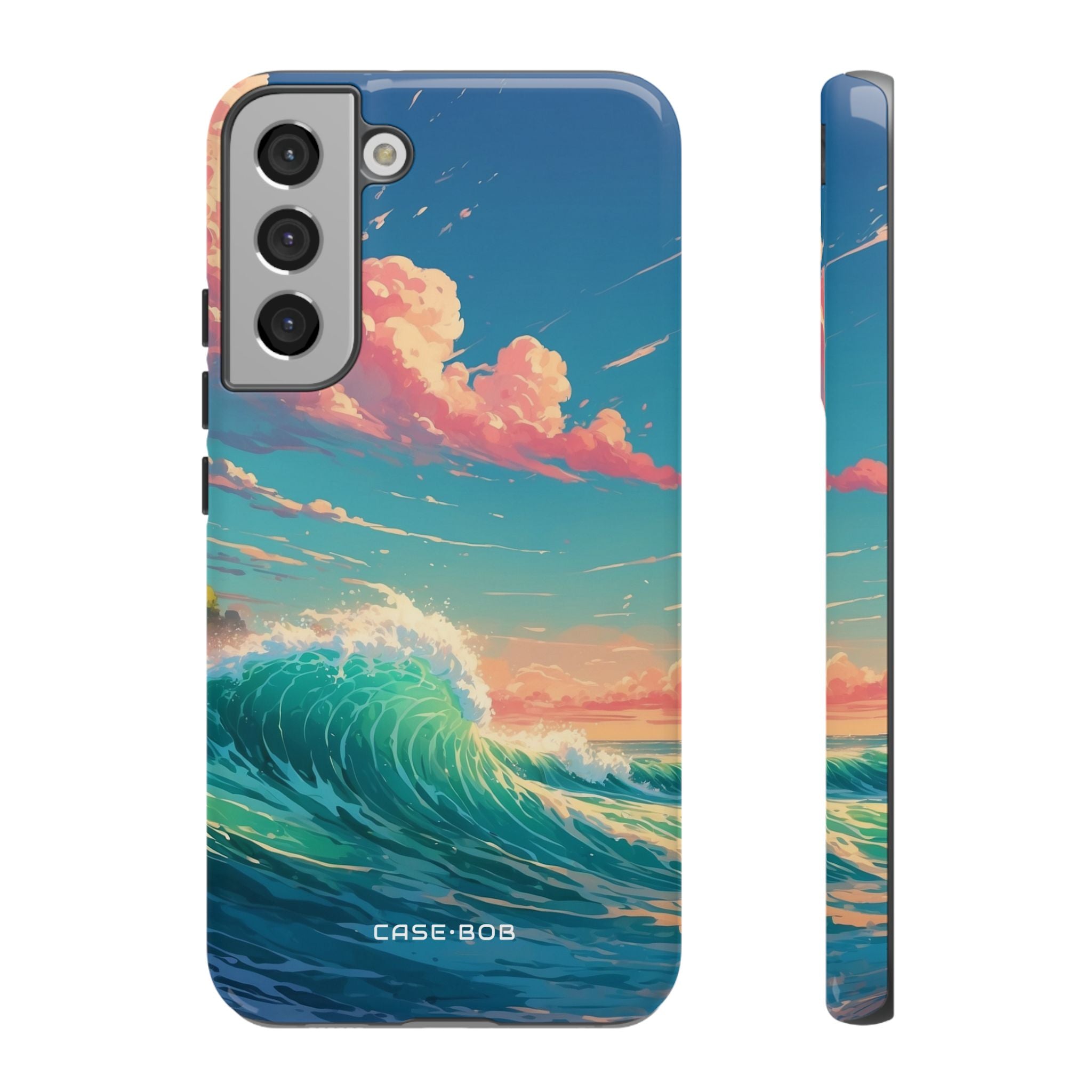 Turquoise Curl Samsung S22 Plus Case - Tough