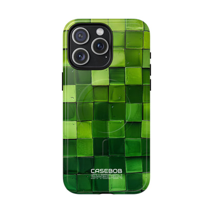 Green Tile Harmony iPhone 15 - Tough+
