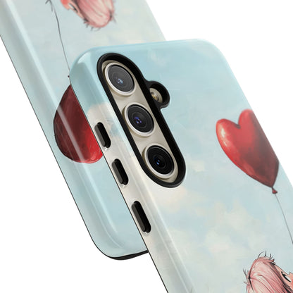 Heart Balloon Glow Samsung S24 Plus Case - Tough