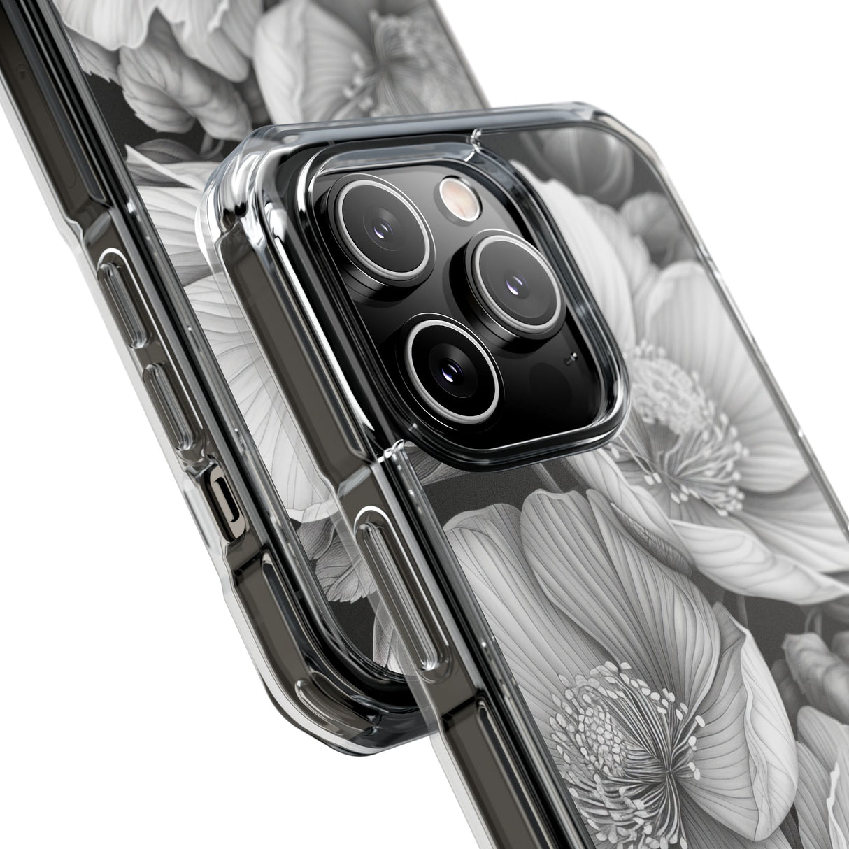 Botanical Elegance – Handyhülle für iPhone (Clear Impact – Magnetisch) 