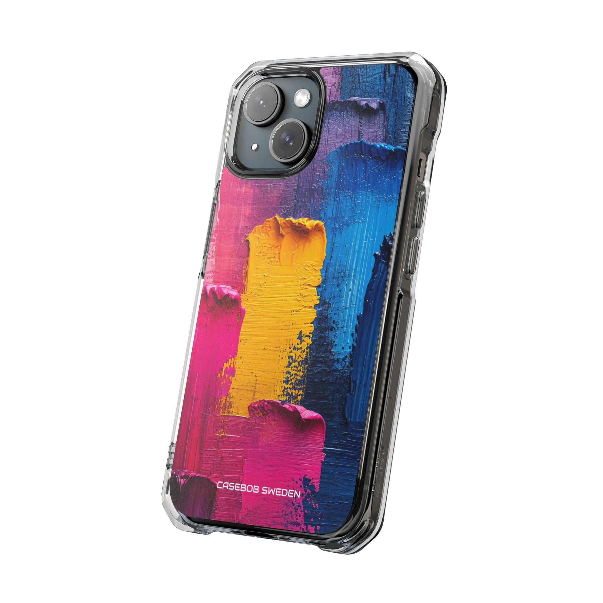 Bold Abstract Texture - Clear Impact iPhone 15 Phone Case