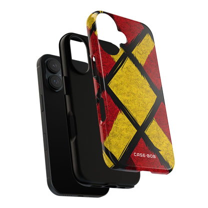 Cracked Diamond Grid iPhone 16 Pro - Tough